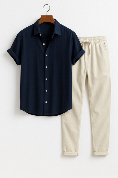 Baldemar | Set aus Hemd und Hose mit moderner Passform