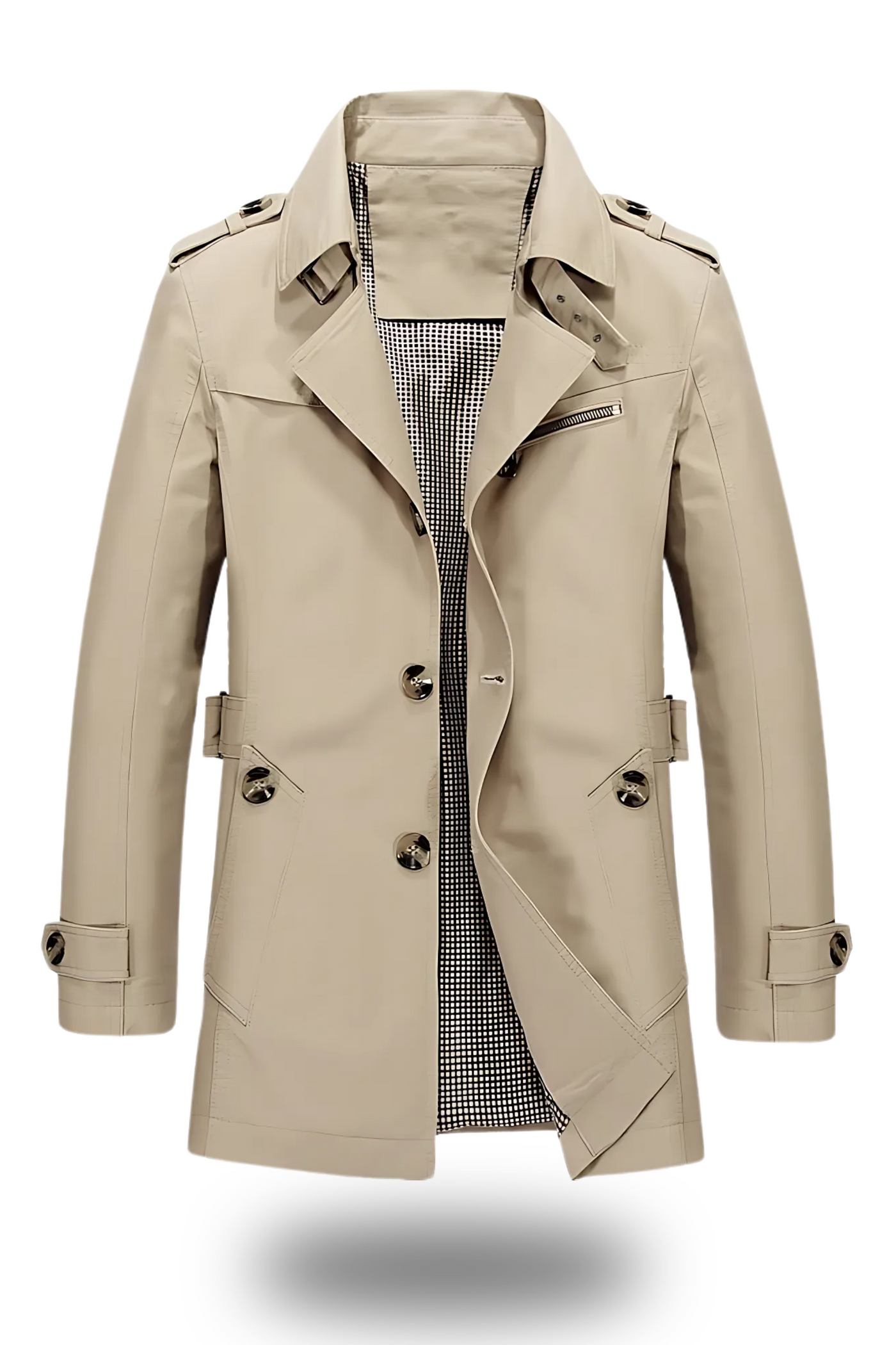Milan | Klassischer Trenchcoat mit Faltkragen