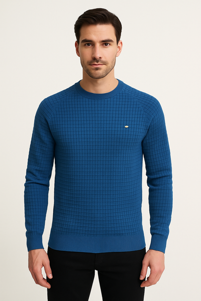 Alrikus | Strukturiertes Rundhals-Sweatshirt
