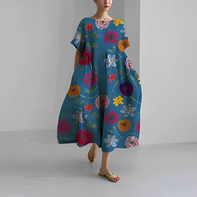 Judith | Locker geschnittenes Blumenkleid