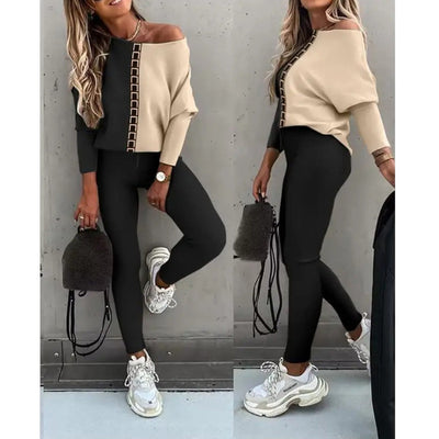 Lunachic – Modisches Top- und Hosen-Set