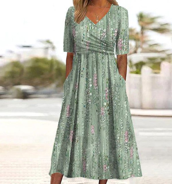 Sofia | Elegantes Sommerkleid mit Blumenmuster