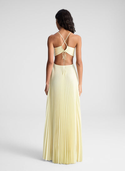Sienna – Elegantes Kleid mit plissiertem Sonnenaufgang