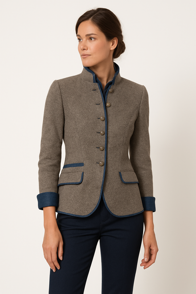 Mary | Eleganter Blazer mit Stehkragen