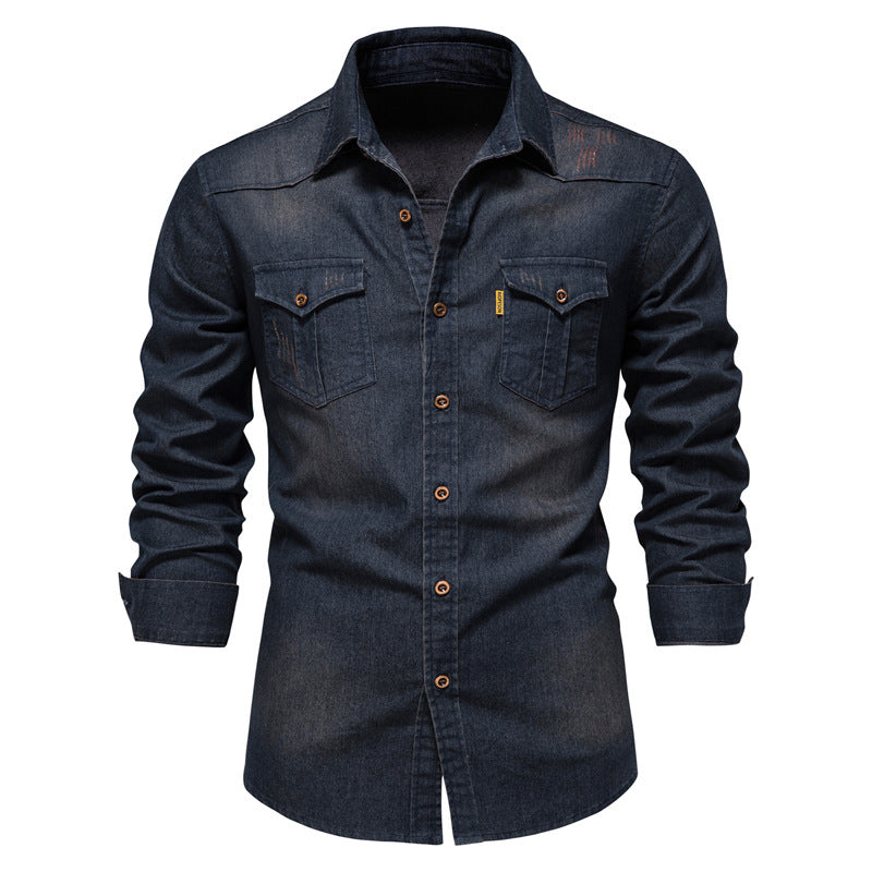 Jorne | Jeanshemd mit Knopfleiste