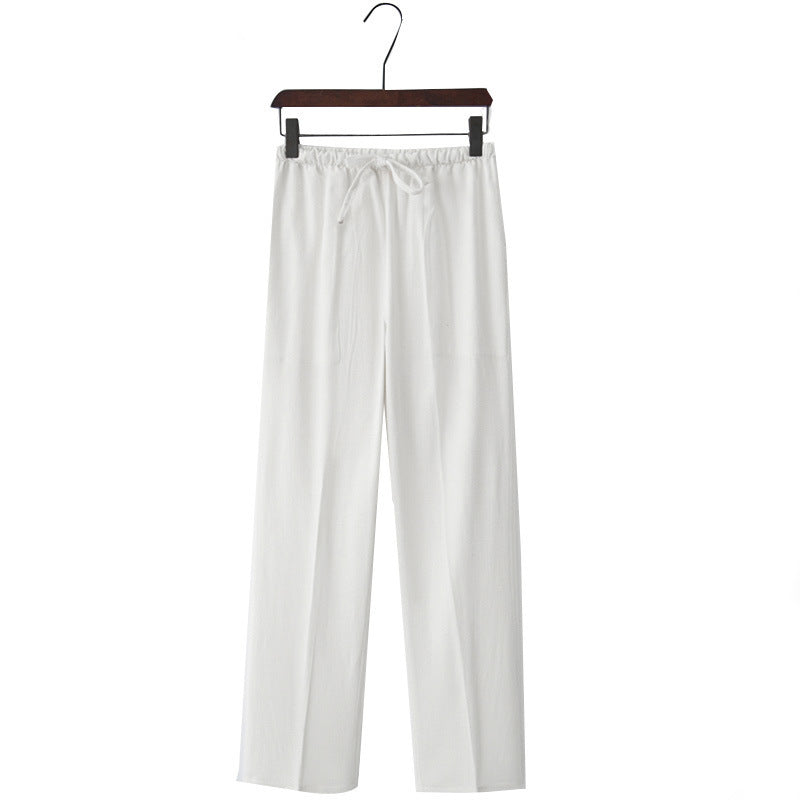 Herrenhose aus Baumwollmischung mit Kordelzug – Thiago