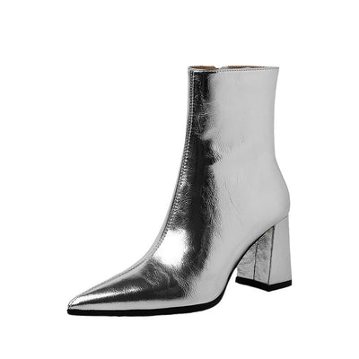 Madelie | Stiefeletten mit Schimmer-Finish