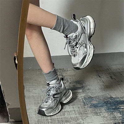 Revalis | Moderne Mesh-Sneaker mit dicker Sohle