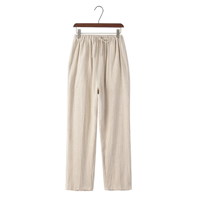 Herrenhose aus Baumwollmischung mit Kordelzug – Thiago
