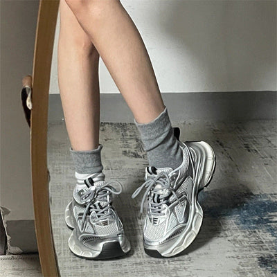Revalis | Moderne Mesh-Sneaker mit dicker Sohle