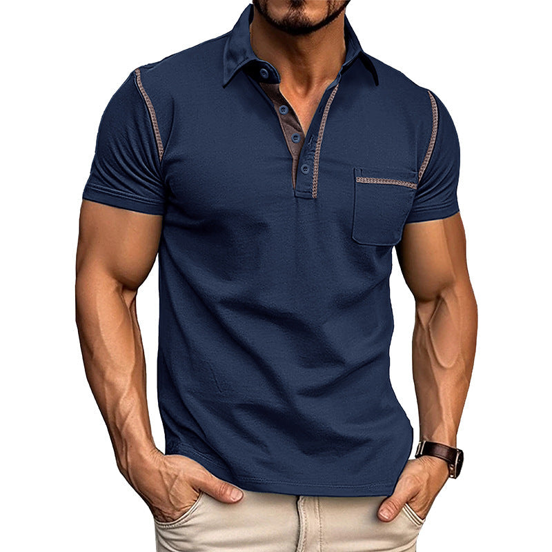 Wieland | Modernes Kontrast-Poloshirt
