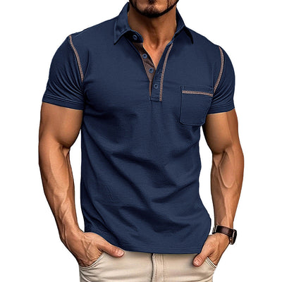 Wieland | Modernes Kontrast-Poloshirt