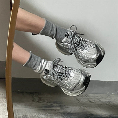 Revalis | Moderne Mesh-Sneaker mit dicker Sohle