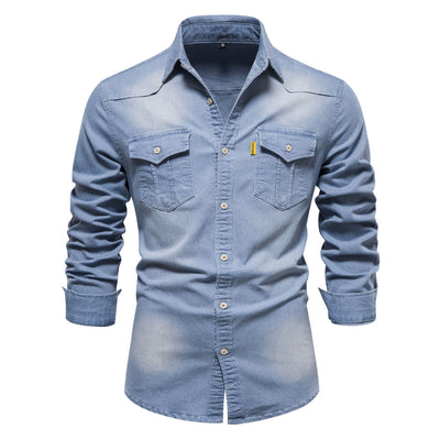 Jorne | Jeanshemd mit Knopfleiste