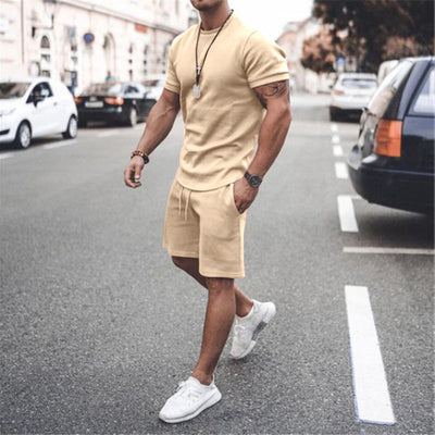 Brayen | Bequemes Set aus kurzärmligem T-Shirt und Shorts