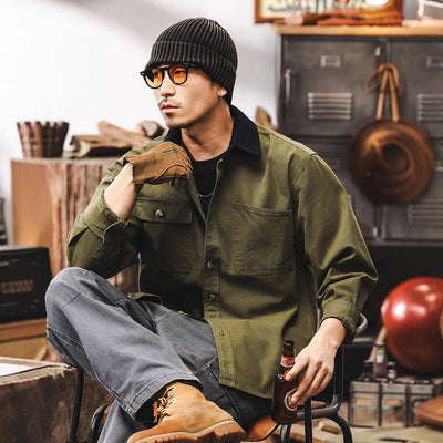 Jeff Schweres Baumwollhemd