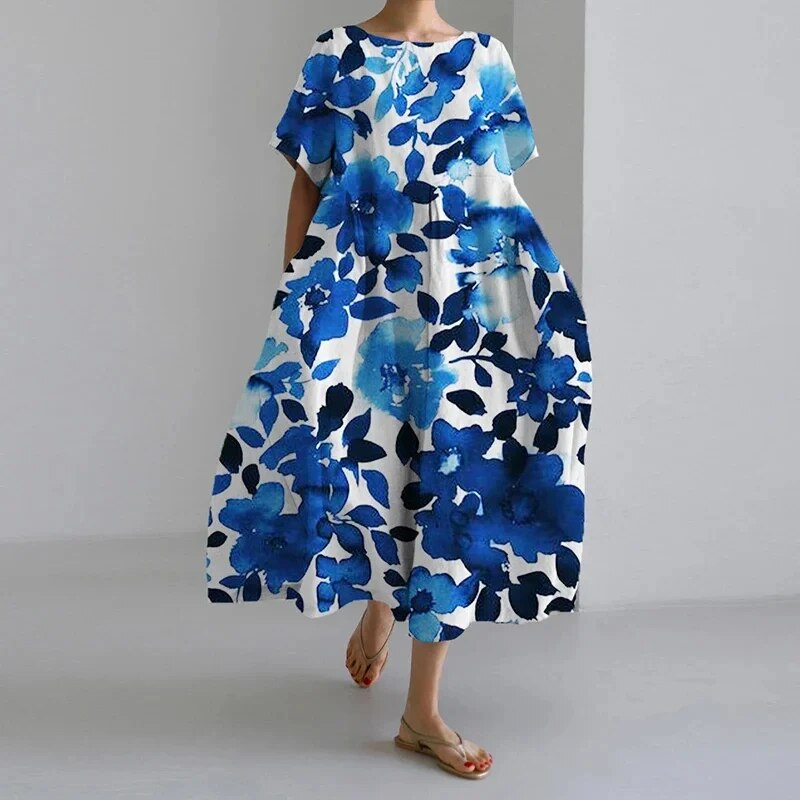 Judith | Locker geschnittenes Blumenkleid