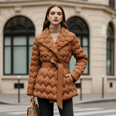 Agatha | Steppjacke mit Gürtel