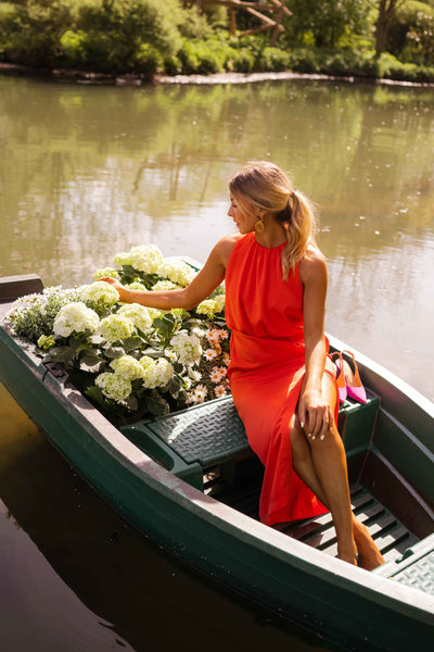Elegantes Sommer-Midikleid