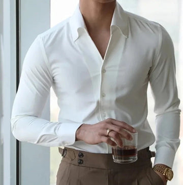 Draven | Elegantes Slim-Fit-Hemd mit Stehkragen