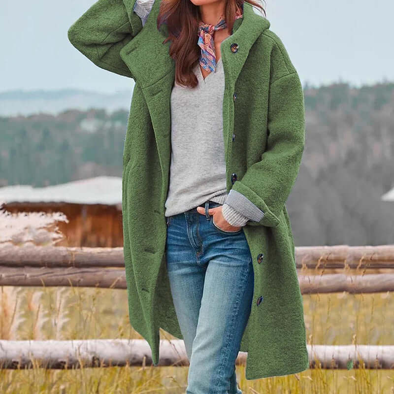 Elegante dicke Winterjacke für Damen