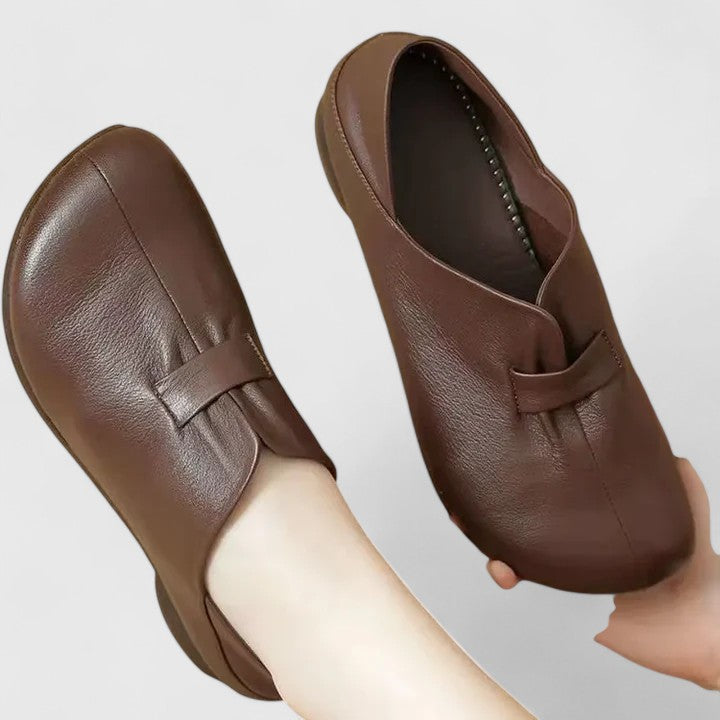 Elyndria | Bequeme Leder-Slipper