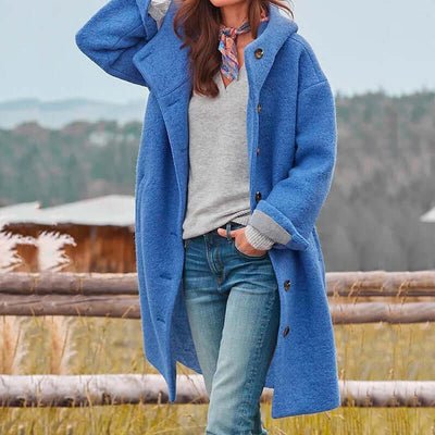 Elegante dicke Winterjacke für Damen