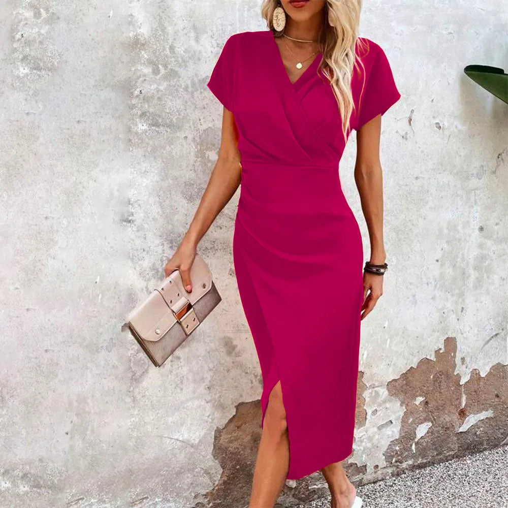 Fenja | Elegantes V-Ausschnitt Kleid