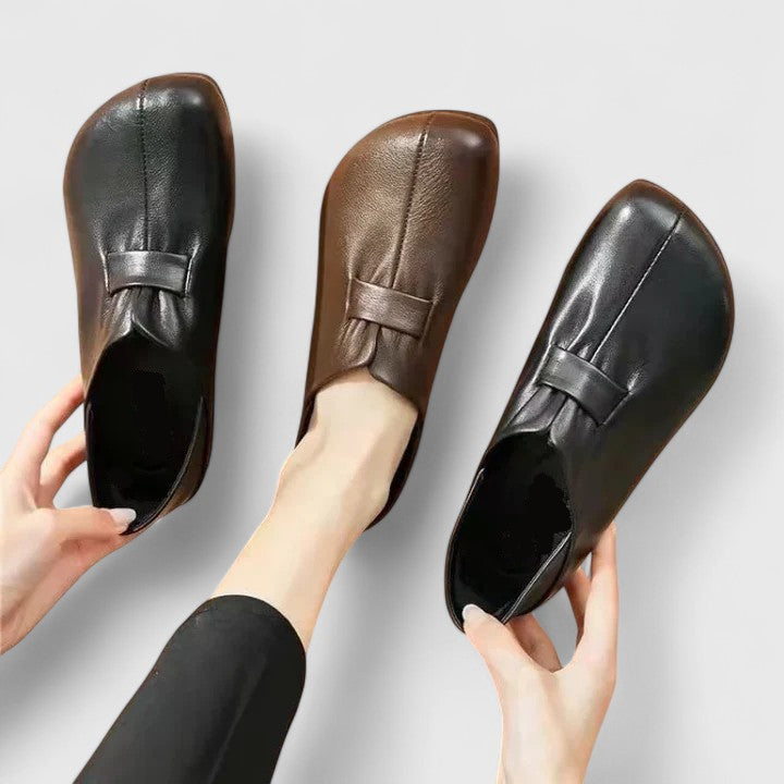 Elyndria | Bequeme Leder-Slipper