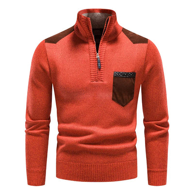 Beeckhoven | Hochwertiger Herren-Fleecepullover mit Reißverschluss