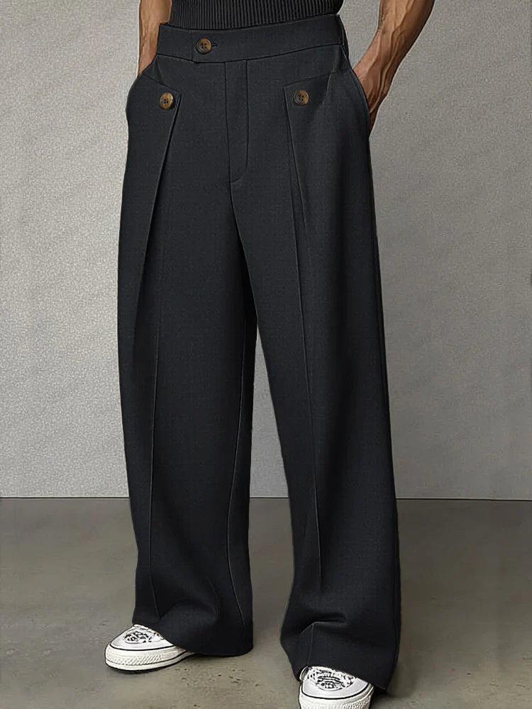 DUCHÊNE BORDEAUX | DRESS PANTS WITH PLEATS