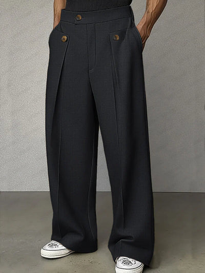 DUCHÊNE BORDEAUX | DRESS PANTS WITH PLEATS