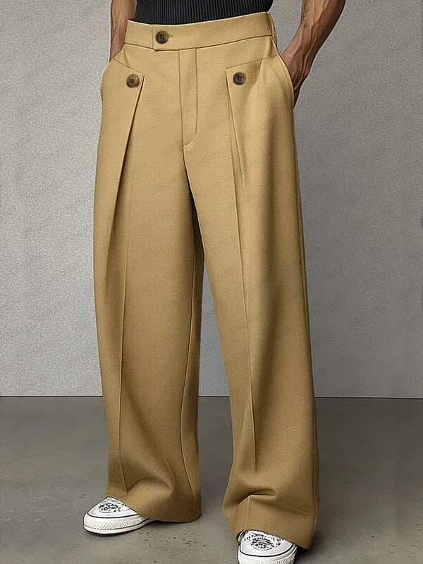DUCHÊNE BORDEAUX | DRESS PANTS WITH PLEATS