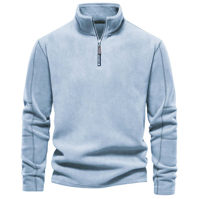 Dicker warmer Fleecepullover mit Reißverschluss für Herren