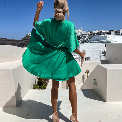Marlene | Elegantes A-Linien-Minikleid mit V-Ausschnitt