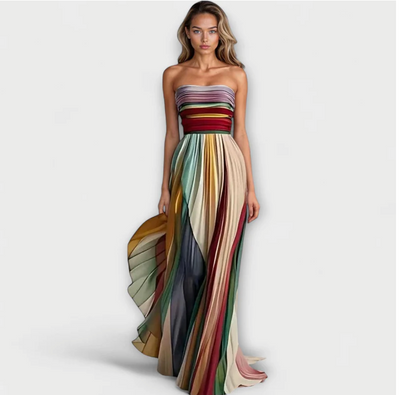 Flora – Buntes ärmelloses Kleid