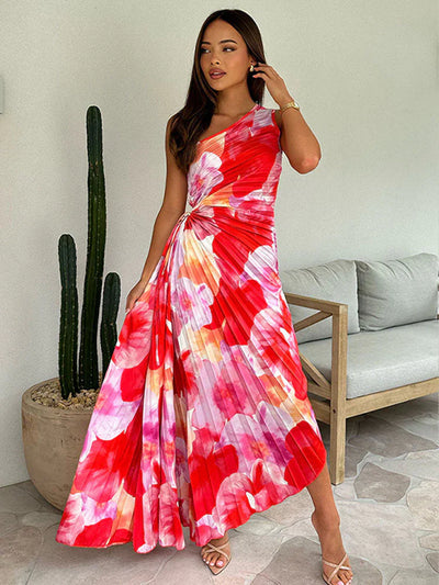 Emilia | Plissiertes One-Shoulder-Kleid