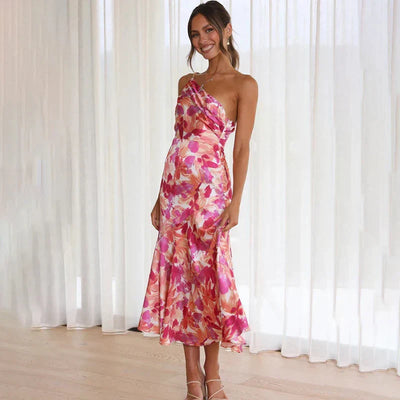 Johanna | Schickes Kleid mit schrägen Schultern