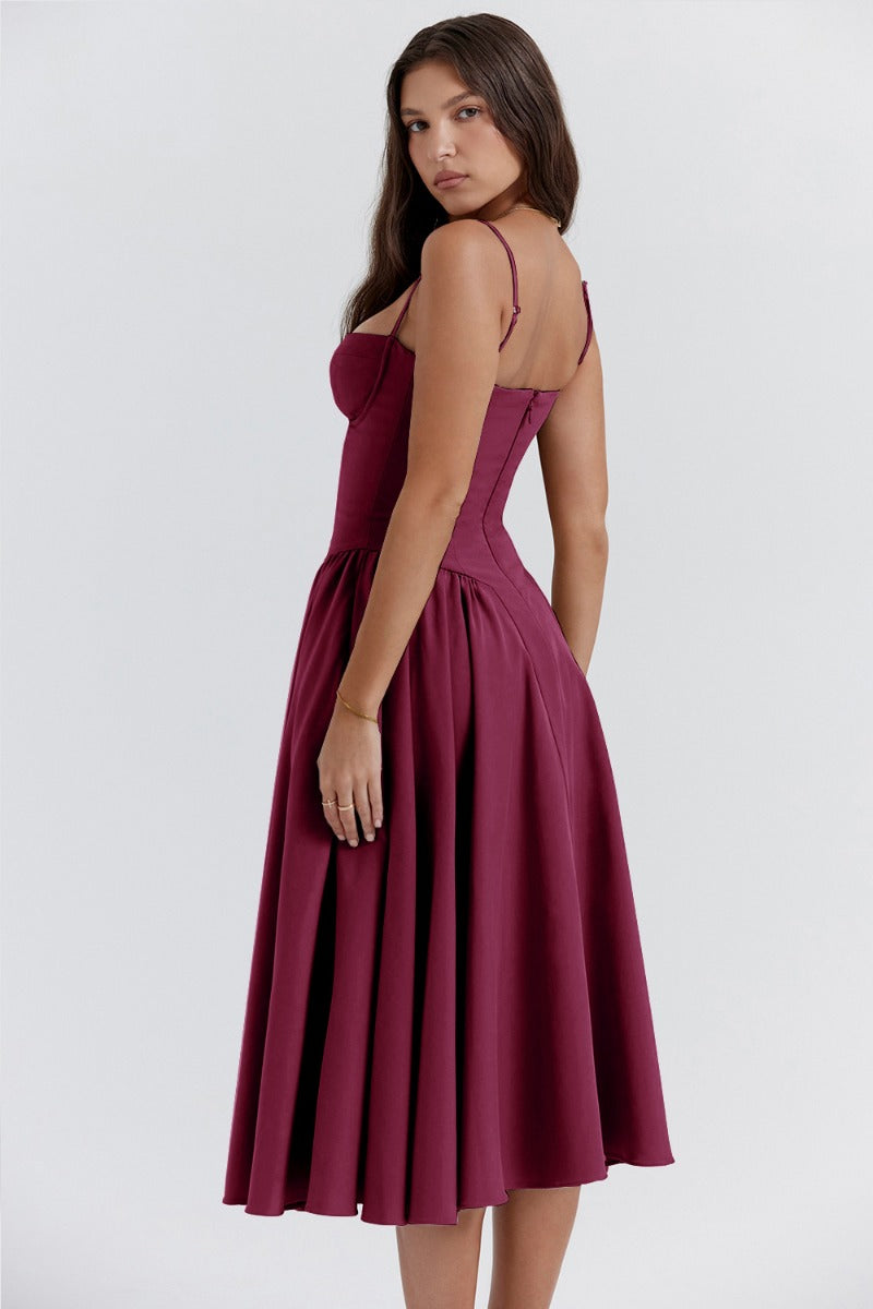 Ilona | Weich fließendes Midikleid