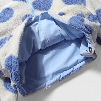 Vea | Flauschige Herz-Fleecejacke