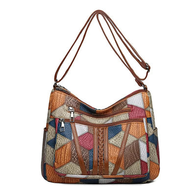 Lexi | Mosaik Leder Handtasche