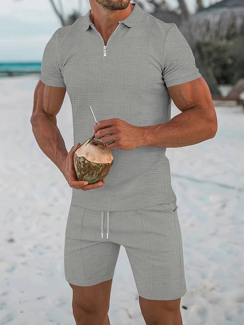 Alwin | Klassisches zweiteiliges Urlaubs-Outfit-Set