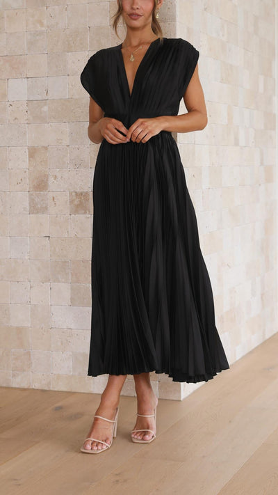 Alexis - Elegantes Plisseekleid