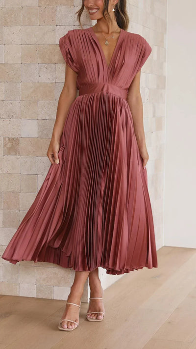 Alexis - Elegantes Plisseekleid