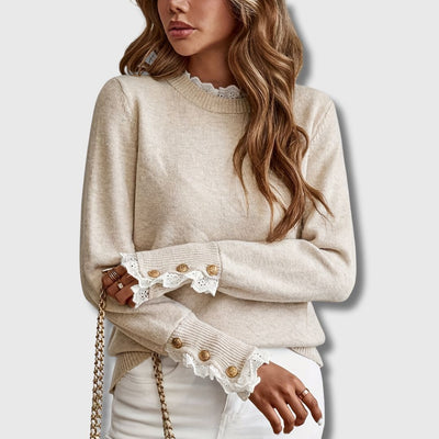 Sofie – Sweater with Lace Details