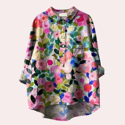 Gemma | Damenbluse mit Blumendruck