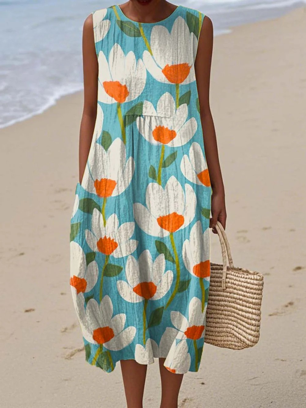 Viella - Künstlerisches Vintage-Kleid
