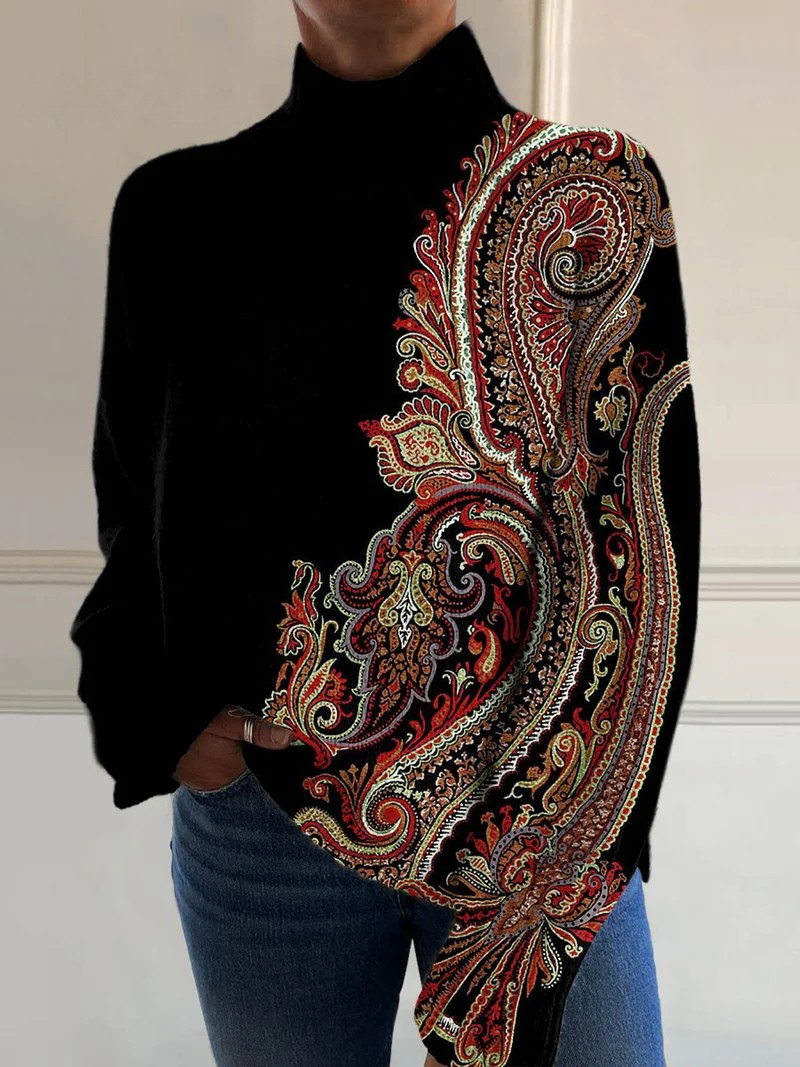 Odelia | Royal Paisley Pullover