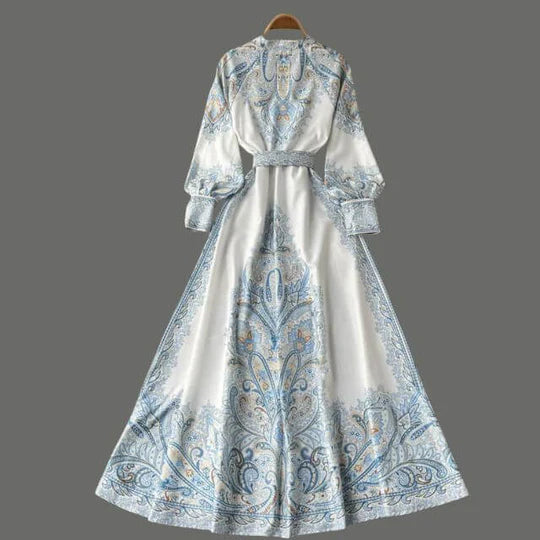 Brunhilde | A-Linien-Kleid mit Blumengürtel