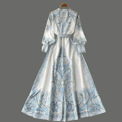 Brunhilde | A-Linien-Kleid mit Blumengürtel